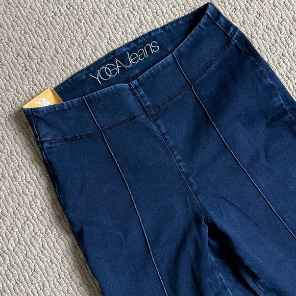 Yoga Jeans Rachel Skinny Pull On Jeans in Nautical Blue - Picture 1 of 6